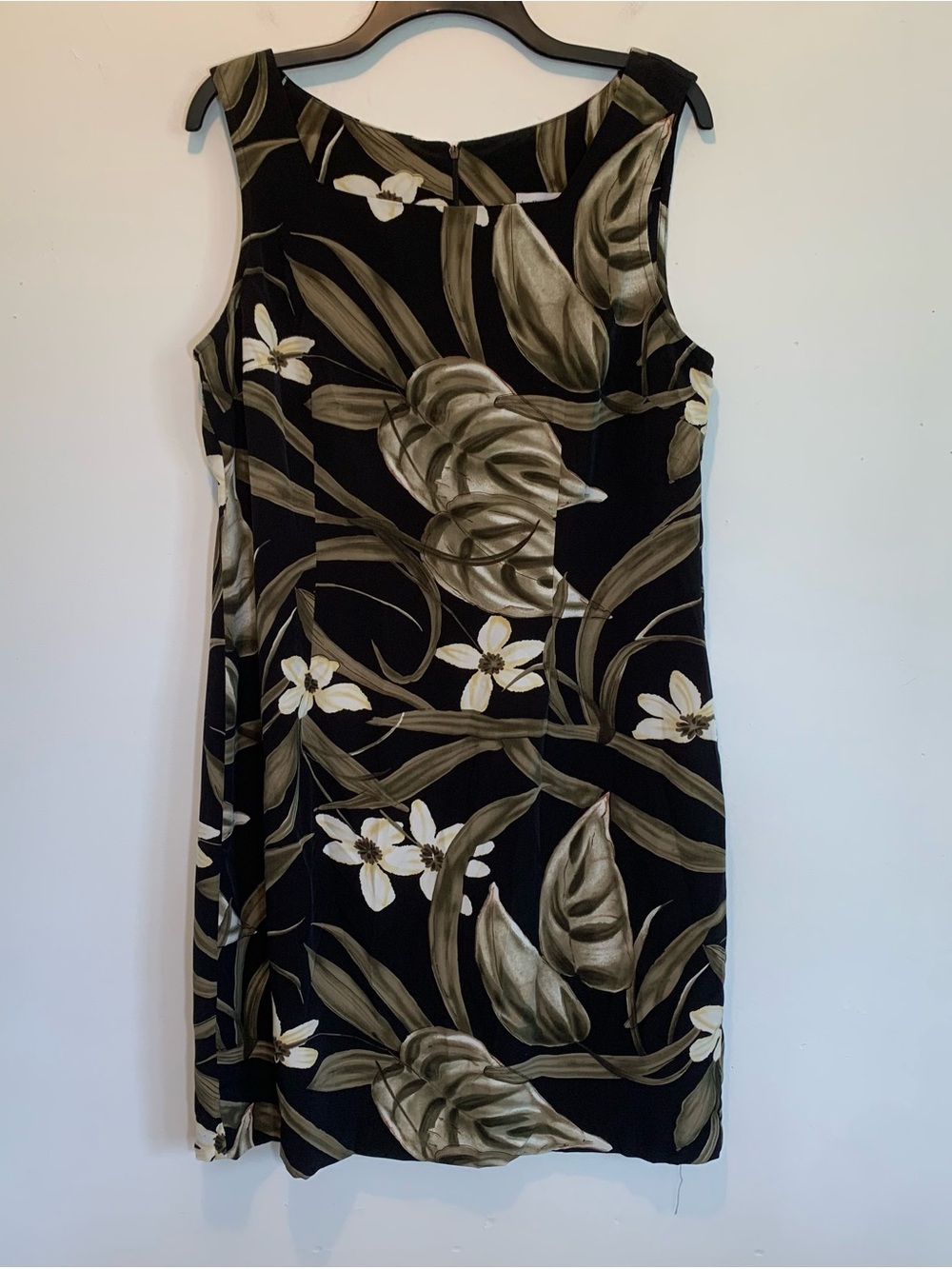 NWT Vintage Kathy Ireland Sleeveless Tropical Sheath Dress 16
